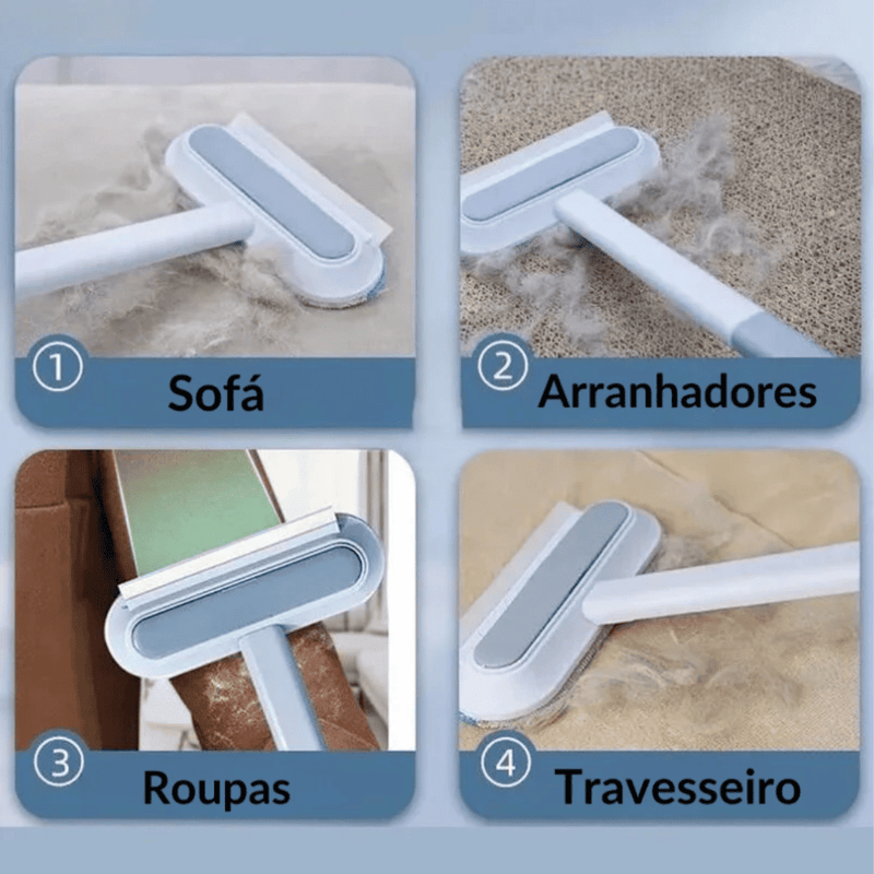 Limpa Pelos  Mister - Cão e Gato - Remove Rápido os pelos da Cama/Sofá/Roupas