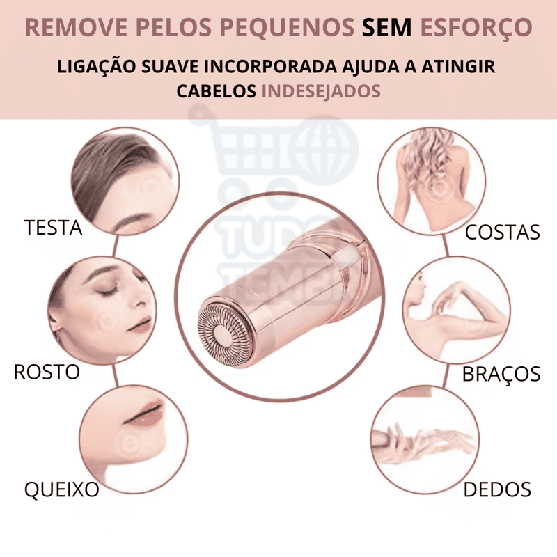 Batom Depilador Ulta Slim - Portátil  - Buço, Corpo e Rosto